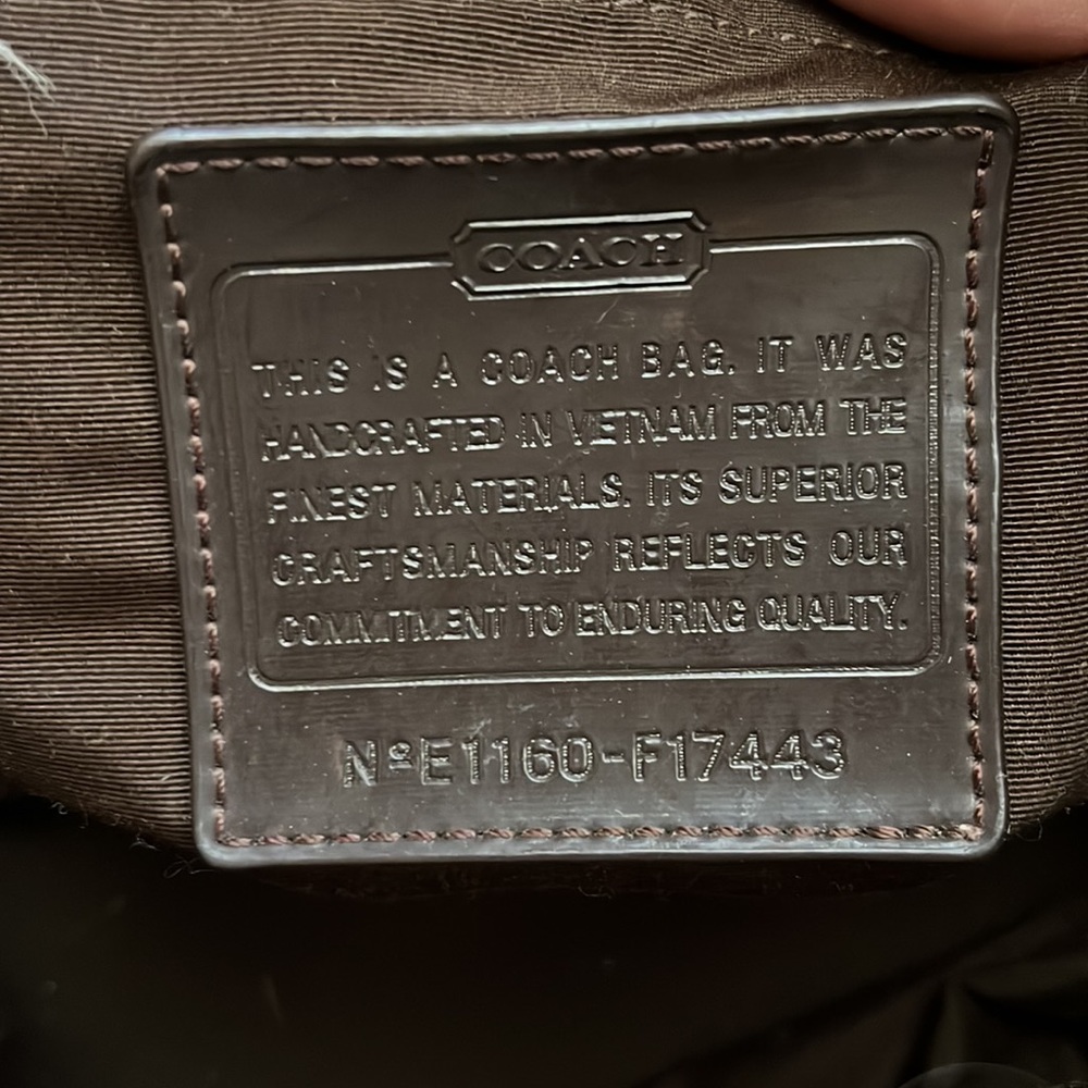 Large Coach Diaper Bag/Tote - Picture 8 of 11